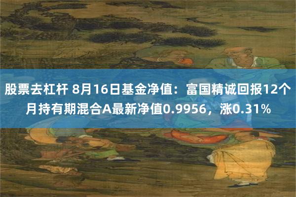 股票去杠杆 8月16日基金净值：富国精诚回报12个月持有期混合A最新净值0.9956，涨0.31%