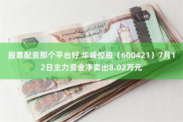 股票配资那个平台好 华嵘控股（600421）7月12日主力资金净卖出8.02万元