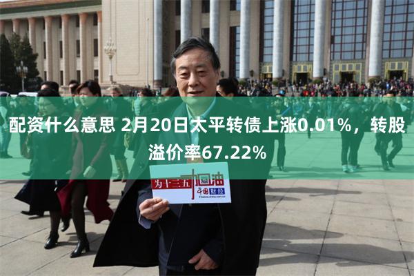 配资什么意思 2月20日太平转债上涨0.01%，转股溢价率67.22%